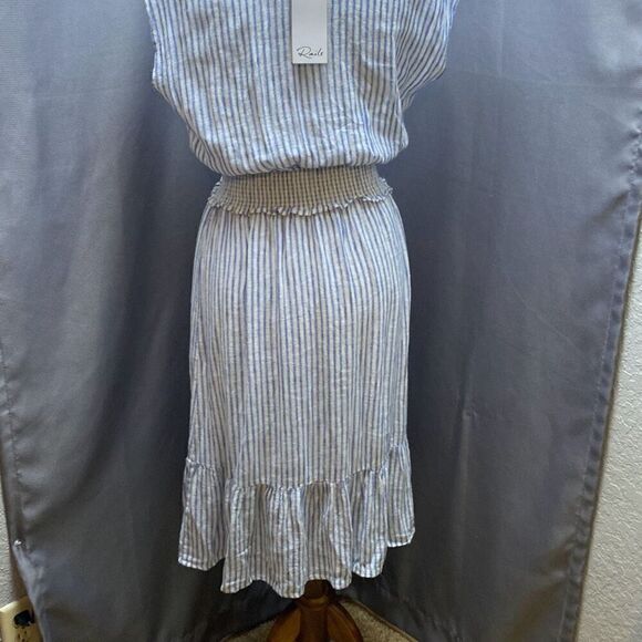 NWT Rails Ashlyn Fremont Stripe navy blue midi dress weekend XS - Picture 9 of 11